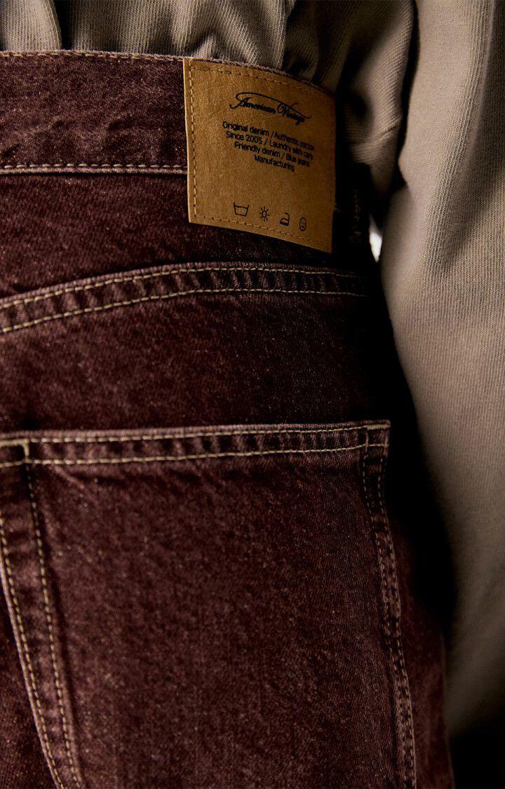 American Vintage Oshow Ballon Stone Raisin Jeans Herren dunkelrot